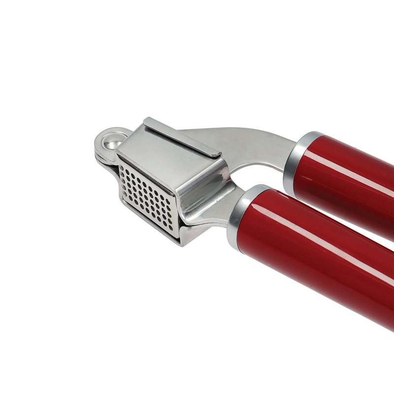 KitchenAid Garlic Press Crusher, Strong Stainless Kitchen Utensil, Removable Basket,