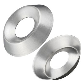 Die-Cut Rosettes | Stainless Steel A2 / V2A | for Countersunk Screws | Decorative Washers | Washers (M5, Pack of 25)