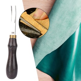 Leathercraft Edge Beveler Scrapping DIY Craft Tool Leather Beveler Suitable for Bevel Cutting Tool (Black 10MM)