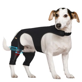 Supet Dog Rear Leg Sleeve to Stop Licking- Anti Licking for TPLO Surgery Wound Protection, Secure Fit Chew Resistant Washable Recovery Sleeve for Dogs, Suitable for Male and Female Pets