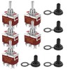 Momentary Toggle Switch, MecRecare 6 Pin DPDT (ON)-Off-(ON) 30A 12VDC/15A