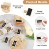 Mini Boards for Labelling, Pack of 100 Wooden Clothes Pegs,
