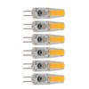 FTVOGUE 6Pcs G4 Light Bulb Aluminum Dimmable 2W 180lm LED