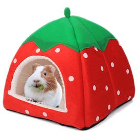 Tierecare Guinea Pig Hideout Bed Dwarf Rabbit House Cave Accessories Cozy Hide-Out for Little Bunny Hedgehog Ferret Chinchilla&Other Small Animals