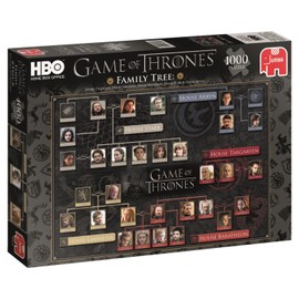 Jumbo Game of Thrones - Series 5 Family Tree 1000 piece Jigsaw Puzzle