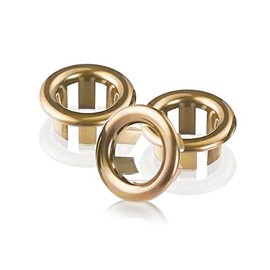 SKYPIA 3x Bathroom Kitchen Sink Hole Round Overflow Cover Basin Tidy Insert Spares Gold