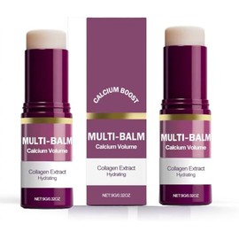Calcium Multi Balm con Colágeno - Crema Hidratante Reparadora en Barra - Reafirmante para Ojos, Cuello y Rostro - Absorción Rápida - Formato Portátil - para Todo Tipo de Piel (2)