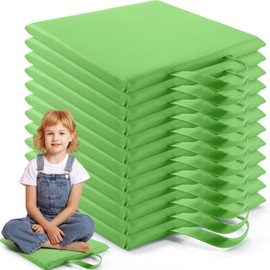 Suzile 12 Pcs 12'' Square Floor Cushions for Kids Classroom Flexible Floor Seating with Handles Classroom Carpet Cushions for Adults Toddlers Daycare Preschool School