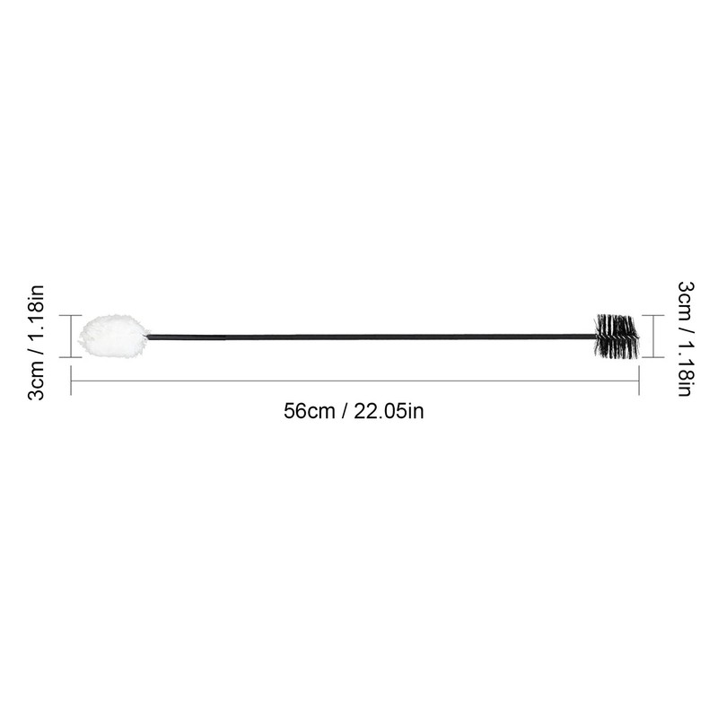 Saxophone Neck Cleaning Brush 50cm Bendable Metal Cotton Thread and