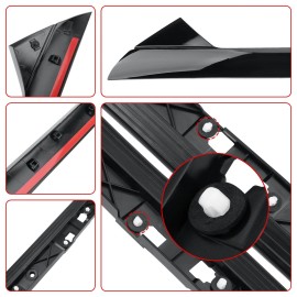 Unbranded 4Pcs Left & Right Side Windshield A Pillar Molding Trim for 11-19 Ford Explorer