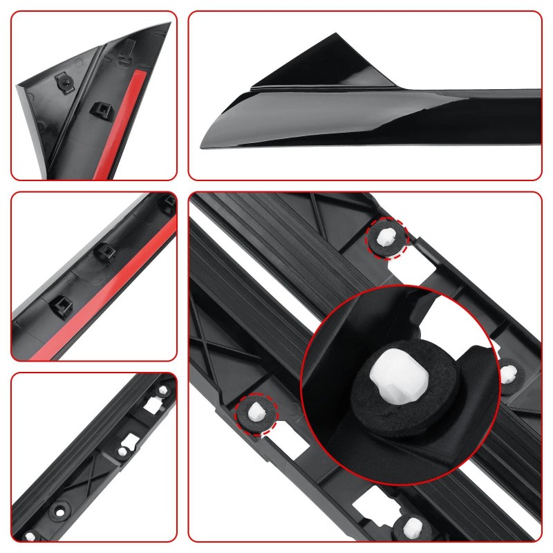 Unbranded 4Pcs Left & Right Side Windshield A Pillar Molding