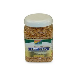 Mother Earth Products Dehydrated Fast Cooking Navy Beans, quart Jar , 1.06 Pound (Pack of 1)