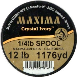 Maxima Fishing Line Guide Spool, Crystal Ivory, 12-Pound/1176-Yard