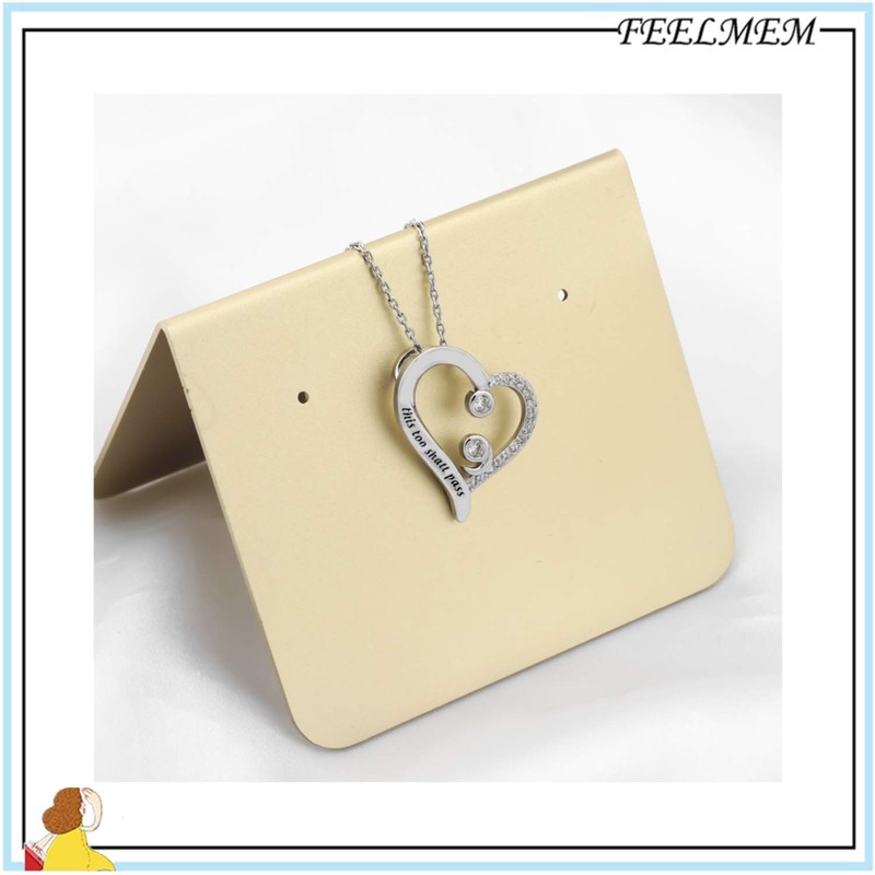 FEELMEM Semi Colon Jewelry Mental Health Awareness Gift This Too