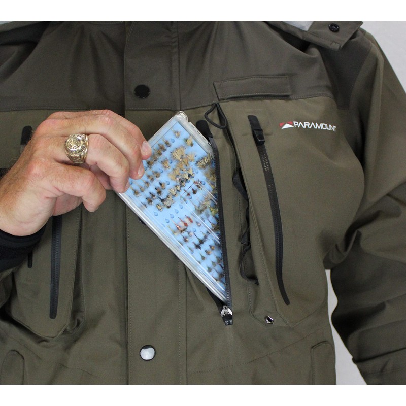 Paramount Outdoors Whetstone Waterproof Breathable Wading Fly Fishing Jacket Outerwear