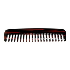 Strähnenboy - Large Pocket Comb Handmade 15 cm Comb Coarse Teeth Havana Brown Curling Comb Afro Comb Beard Comb (23050 hav)