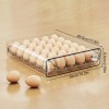 Double-drawer Refrigerator Egg Storage Box Can Keep Eggs Fresh Transparent