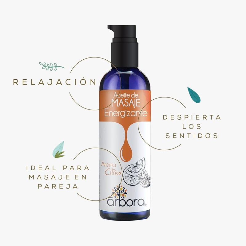 IÁRBORA Aceite de Masaje Cítrico y Vainilla – Kit 2