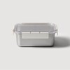 JAJU [JAJU] Stackable Stainless Steel Modular Airtight Container 1.6L White