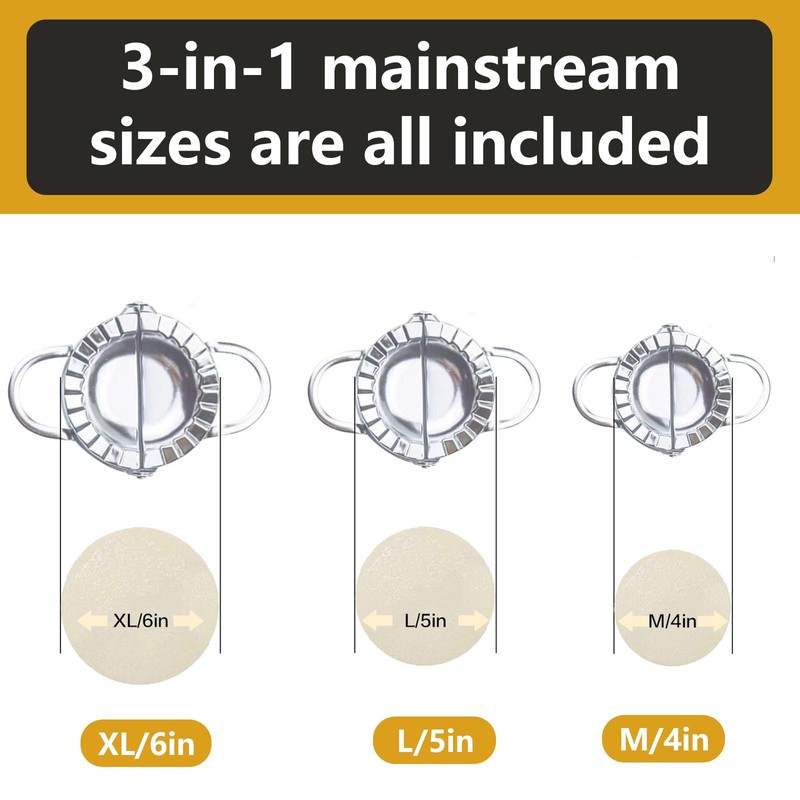 3-in-1 304 stainless steel dumpling maker empanada maker press mini