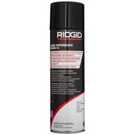 RIDGID 22088 Extreme Performance Aerosol Thread Cutting Oil, High-Efficiency Lubricant for Superior Threading on Stainless Steel, Black Pipe