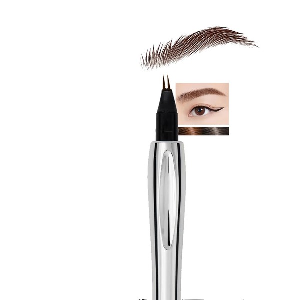 Easilydays Eyebrow Pencil, 3D Waterproof Microblading Eyebrow Pen 2 Fork