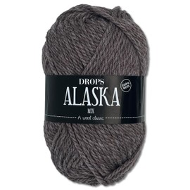 Frida's Wollhaus Drops 50 g Alaska Plain and Mix Crochet Knitting Felting Virgin Wool 30 Colours (Mix 55 | Nougat)