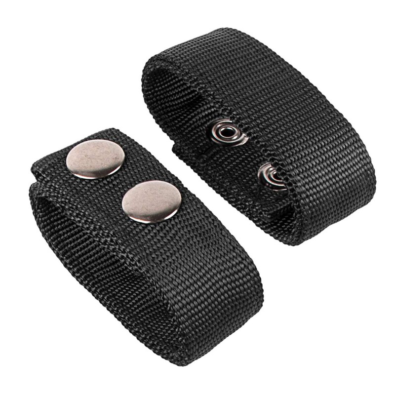 IronSeals 4 Pack Black Nylon Belt Keeper Buckle Clip with