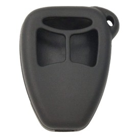 Keyless2Go Replacement for New Silicone Cover Protective Case for Select Dodge 3 Button Remote Head Keys - Black