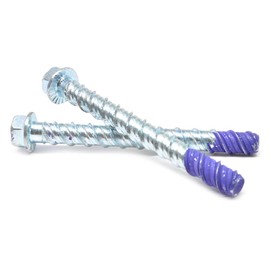 3/4" x 7" Tapking HD Large Diameter Concrete Screw Anchor Low Carbon Steel Zinc Plated Pk 8