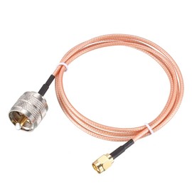 sourcing map SMA Male to UHF PL-259 Male RG316 RF Coaxial Coax Cable 3 Ft