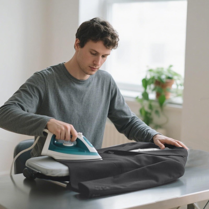 Small Ironing Board with Iron Holder, RAINHOL Countertop Mini Ironing