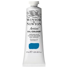 Winsor & Newton 1214137 Artists' Oil Color Paint, 37-ml Tube, Cerulean Blue