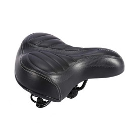 High Elasticity Road Bike Seats, City Bicycle Cushion, Thicker Mountain Bike Bicycle Matte Black Seat 250 mm x 200 mm x 60 mm