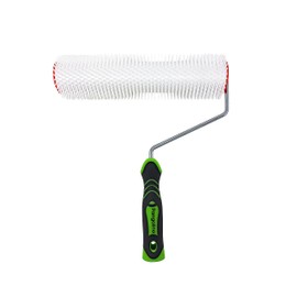 Pangolino - Bleed Roller - 25 cm - Single Arm Metal Bracket - Spike Length: 11 mm - Professional Quality - Spiked Roller for Bleeding Floor Coatings