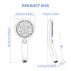 JINYOMFLY Shower Head LED 3 Colours, 3 Shower Modes, LED