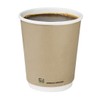 Fiesta Compostable Hot Cup Double Wall Kraft, 8 oz, Sleeve