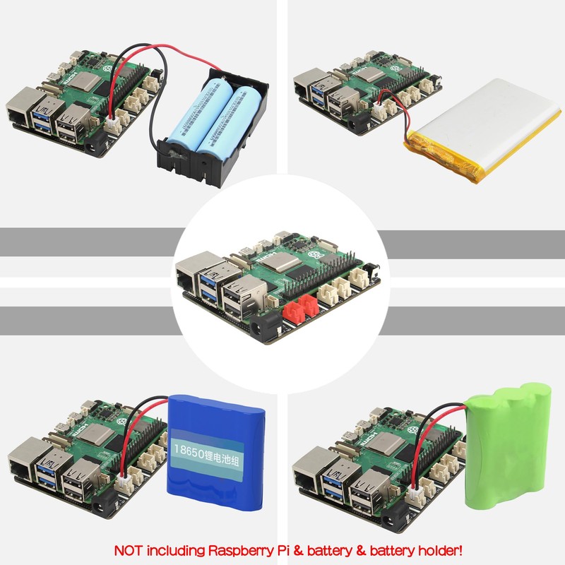 Geekworm X1203 5V UPS Shield for Raspberry Pi 5| Max
