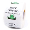 Cute Leave a Review Stickers,Funny Don't Frog-et to Leave A