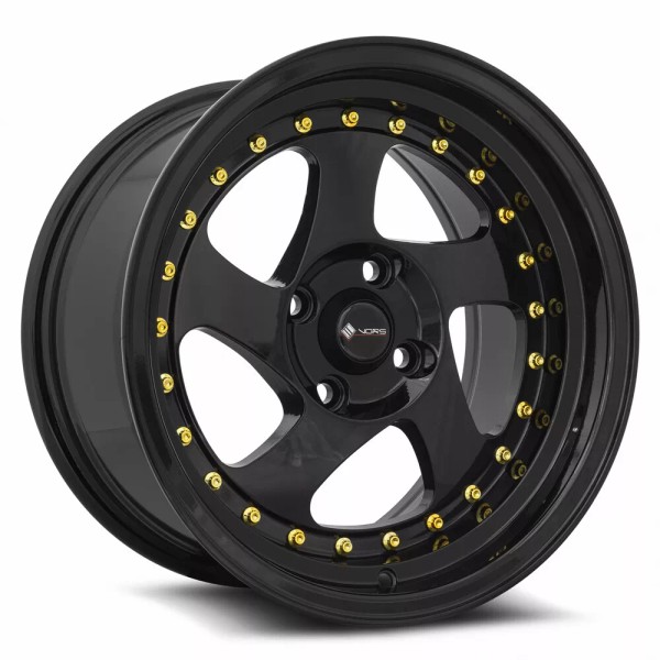 Vors (1) 15x8 Vors VR2 4x98 +20 All Black Gold
