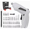Burkey Destornillador Taladro Eléctrico Inalámbrico, Set 47pcs 3.6v