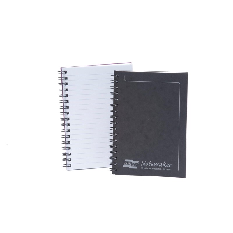 Europa Notemaker Book Sidebound Ruled 80gsm 120 Pages A6 –