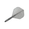 Condor Darts Lame Glitter Flight Standard Short Smoke Silver