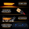 OZ-LAMPE 2 x Black LED Turn Signal Indicator Side Indicator