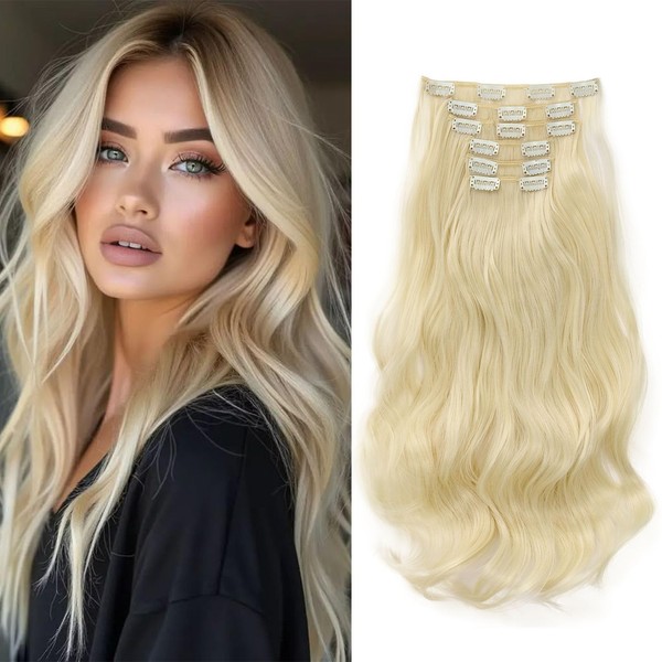Cybelleza 48 cm Clip-In Hair Extensions, Hairpiece Like Real Hair,