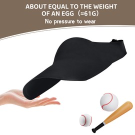 Zando Toddler Visor Hat UPF 50+ Adjustable Baby Sun Hat Golf Hat Lightweight Tennis Sports Hat Black Visors Toddler Summer Beach Cap for Little Boys Girls 2-5T