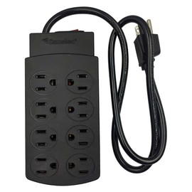 Multicontacto Negro 8 Entradas 270J Sanelec 1304 Proteccion Contra Sobrecargas