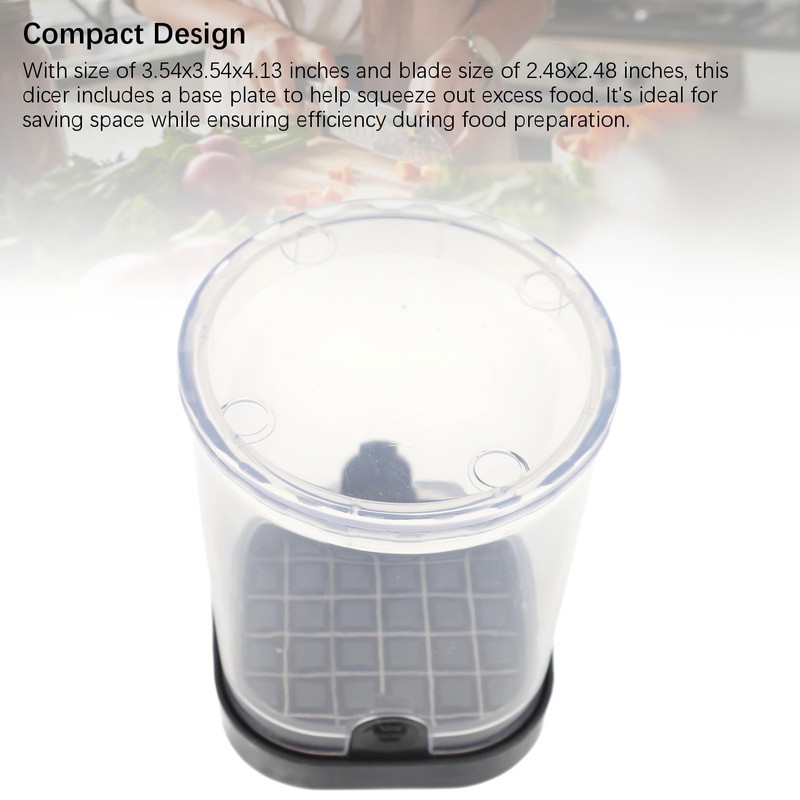 Fruit Chopper Cup, Stainless Steel Vegetable Chopper Removable Fruit Cutter,