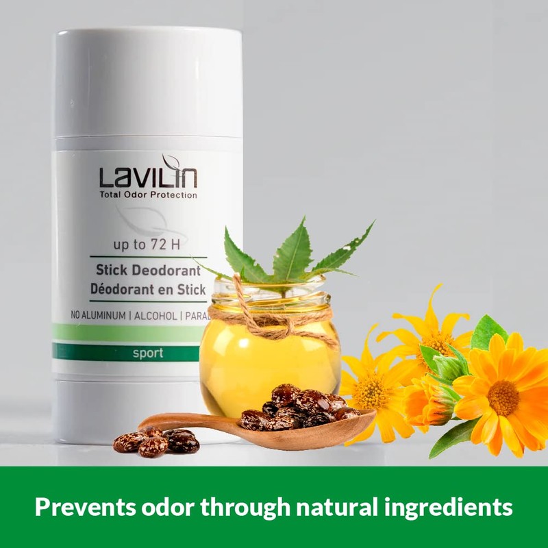 Lavilin Aluminum Free Natural Deodorant for Women and Men -
