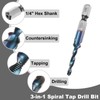 sourcing map Combination Drill and Tap Bit, Metric M4 x